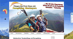 Desktop Screenshot of paragliding-oberbayern.de